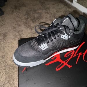 Jordan 4 black canvas